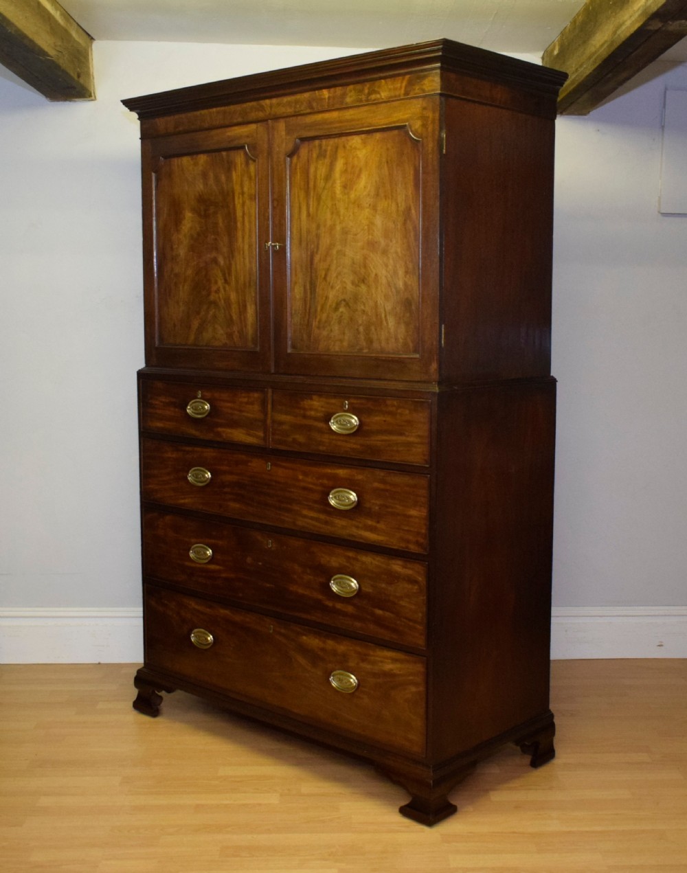 Antique Georgian Period Linen Press View XXIV