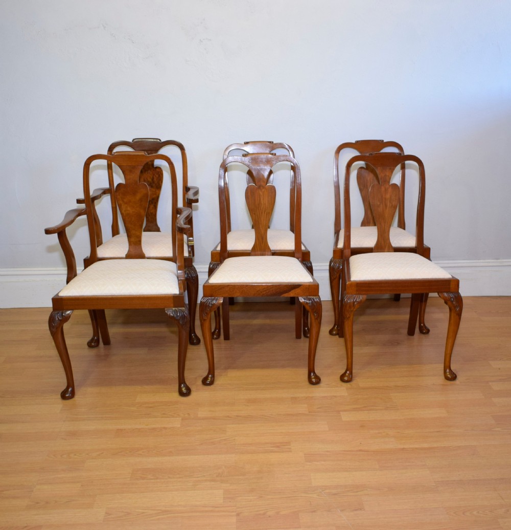 Antique  Set of 6 Walnut Dining Chairs View II