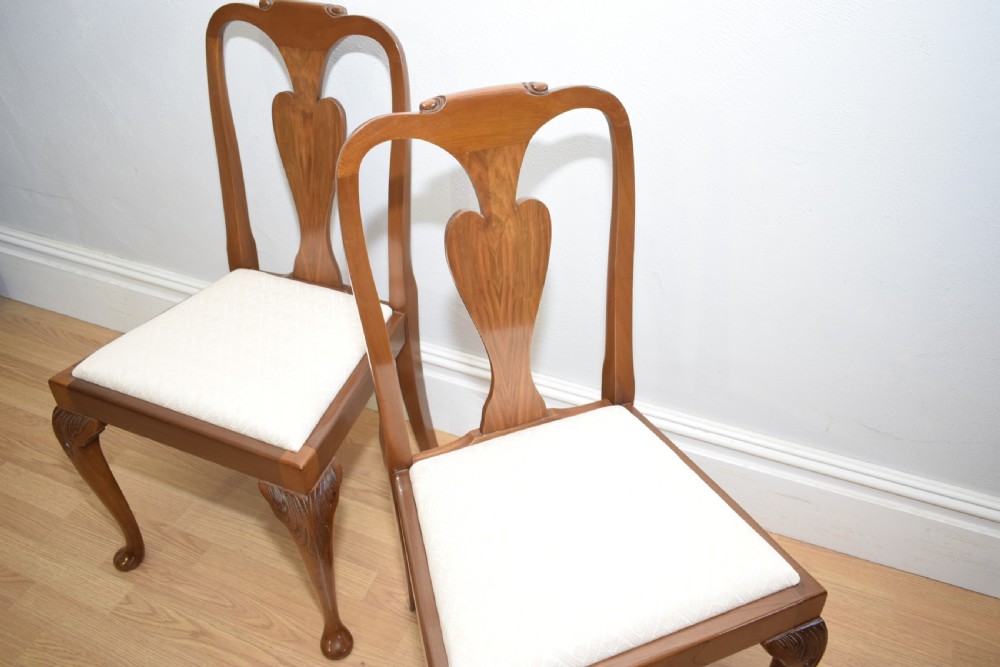 Antique  Set of 6 Walnut Dining Chairs View X