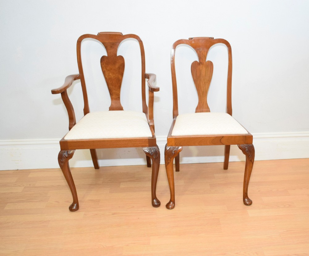 Antique  Set of 6 Walnut Dining Chairs View XV