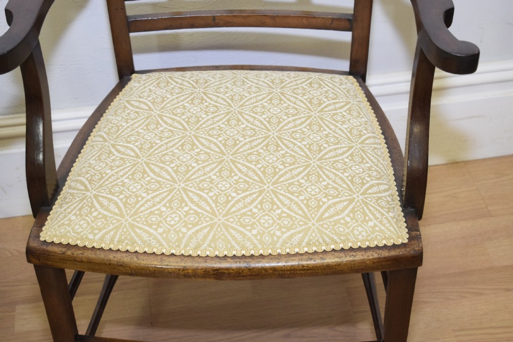 Antique Pair of Edwardian Arm Chairs  View IV