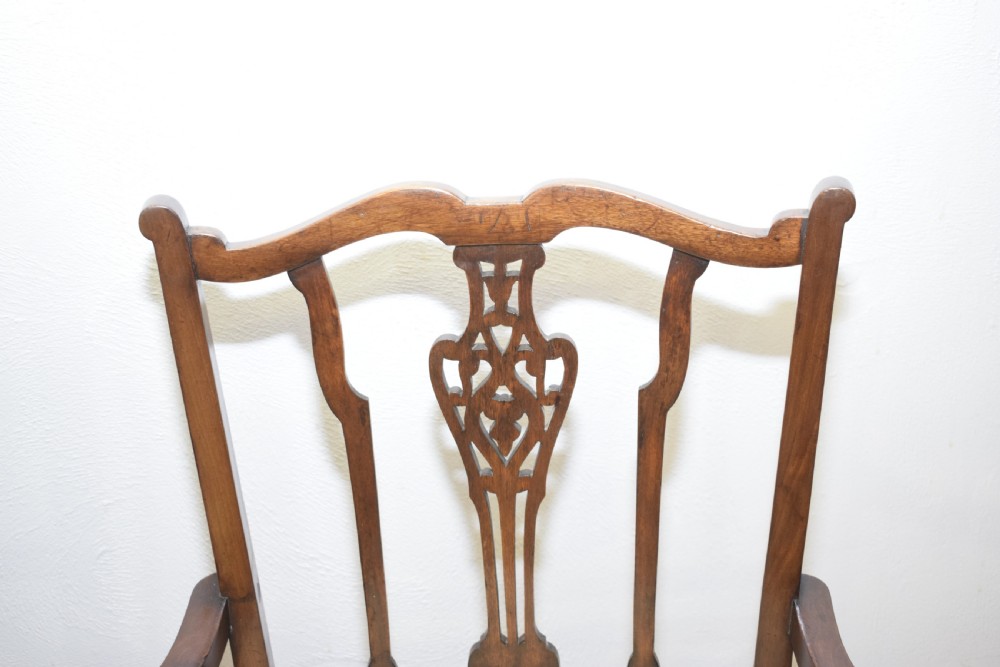 Antique Pair of Edwardian Arm Chairs  View XI