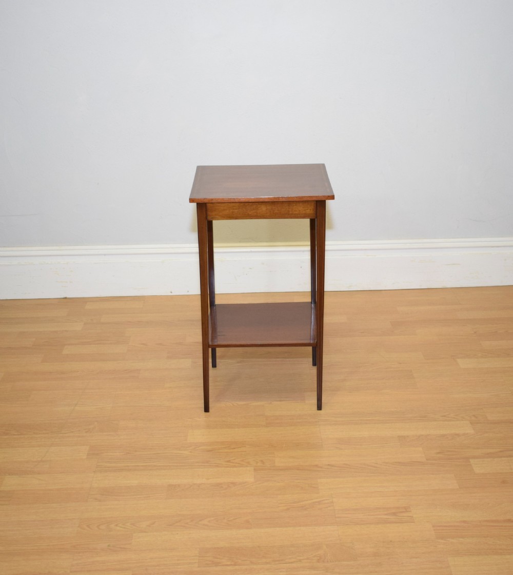 Antique Edwardian Inlaid Side Table View II