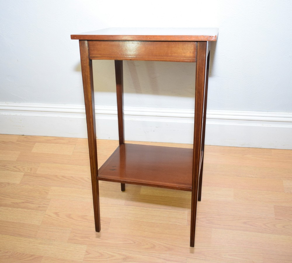 Antique Edwardian Inlaid Side Table View IV