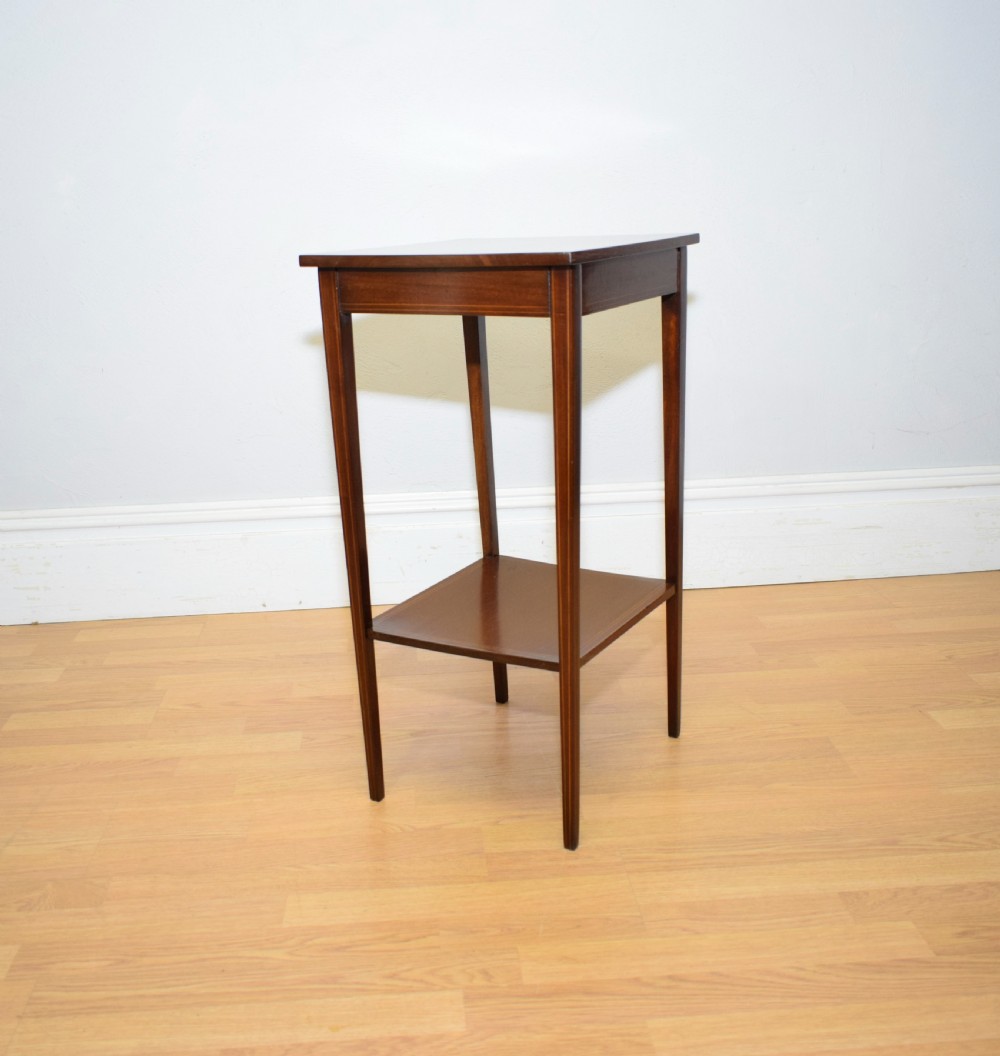 Antique Edwardian Inlaid Side Table View XII