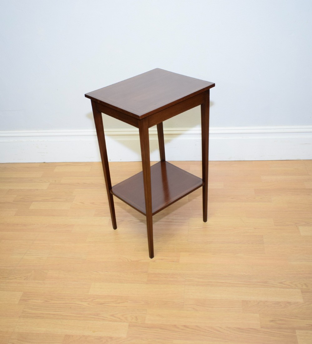 Antique Edwardian Inlaid Side Table View XIII