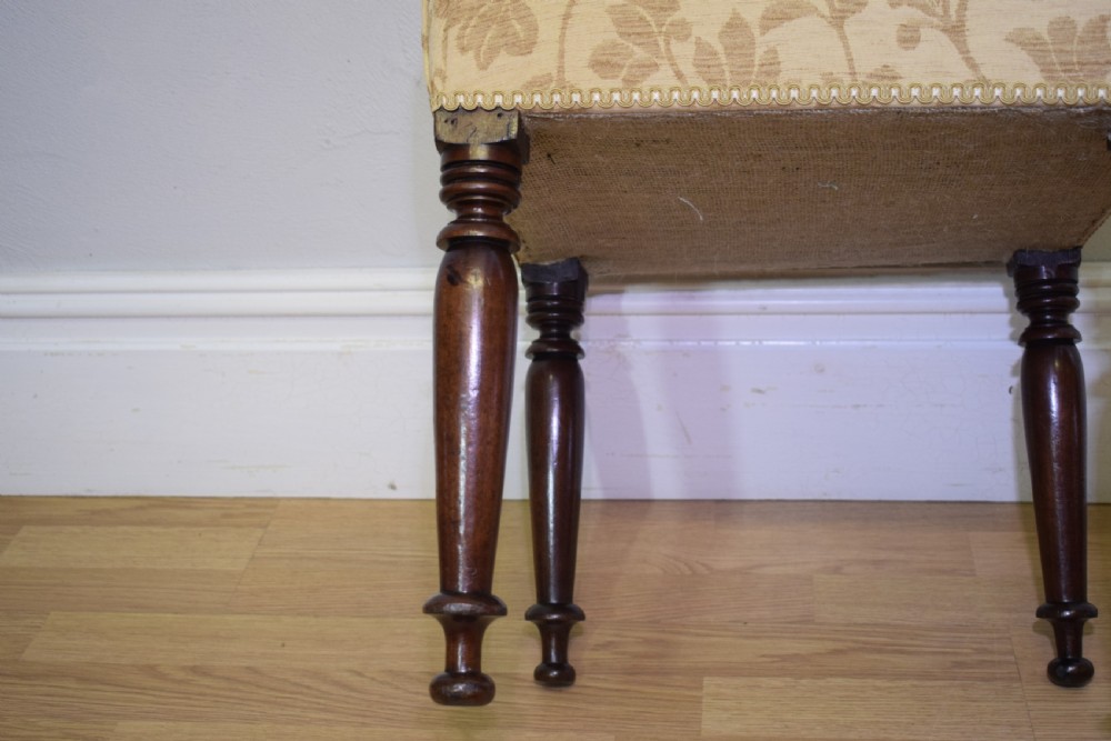 Antique Victorian Stool View VII