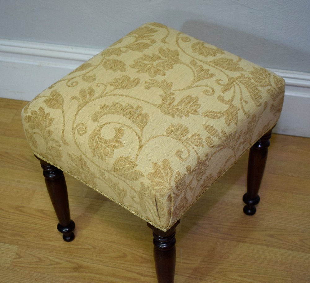 Antique Victorian Stool View IX