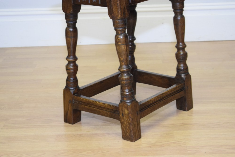 Early 20th Century Oak  Joint Stool View XI