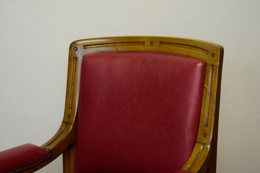 Victorian Oak Library Chair View XIV