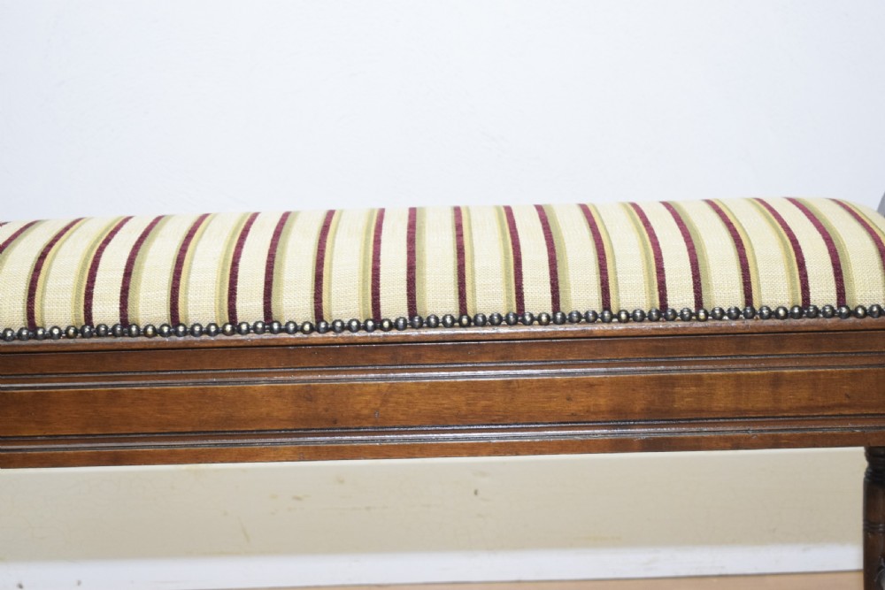 Antique Edwardian Duet Piano Stool View X