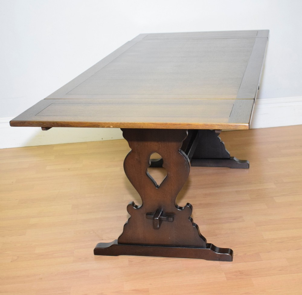 Early 20th Century Refectory Table View XV