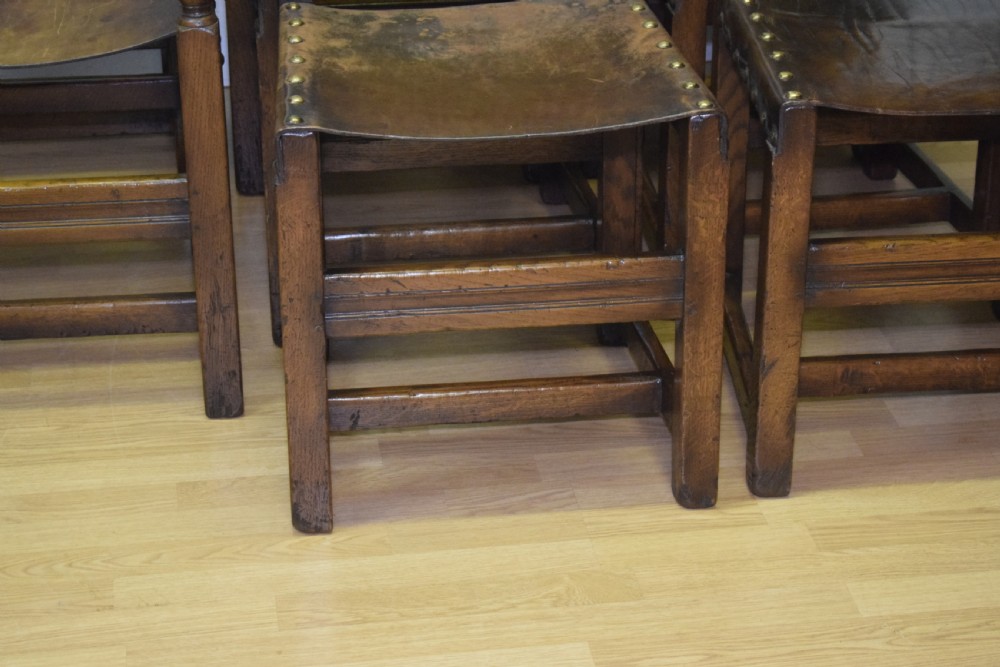 Early 20th Century Set of 8 Oak Dining Chairs View IV