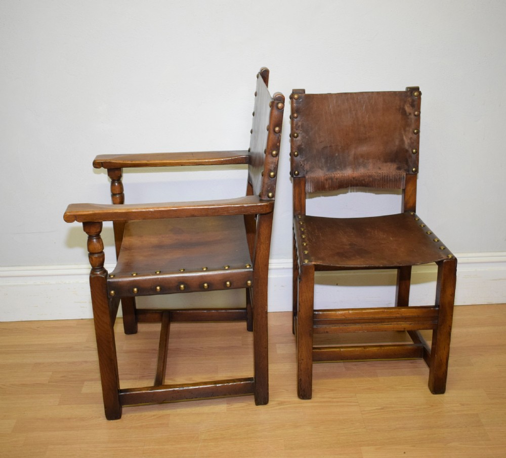 Early 20th Century Set of 8 Oak Dining Chairs View XIX