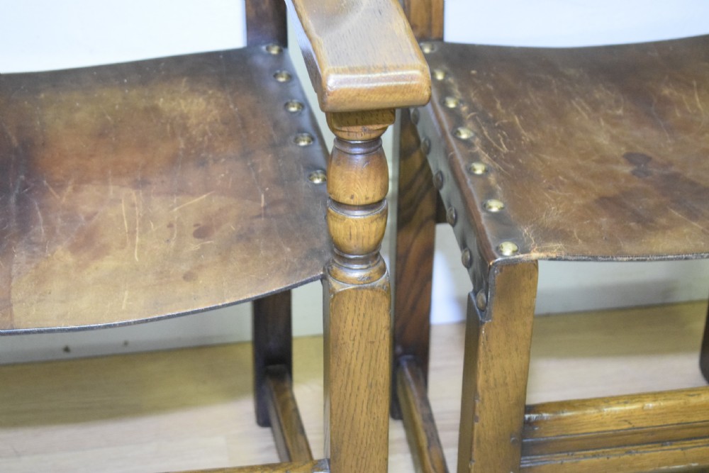 Early 20th Century Set of 8 Oak Dining Chairs View XX