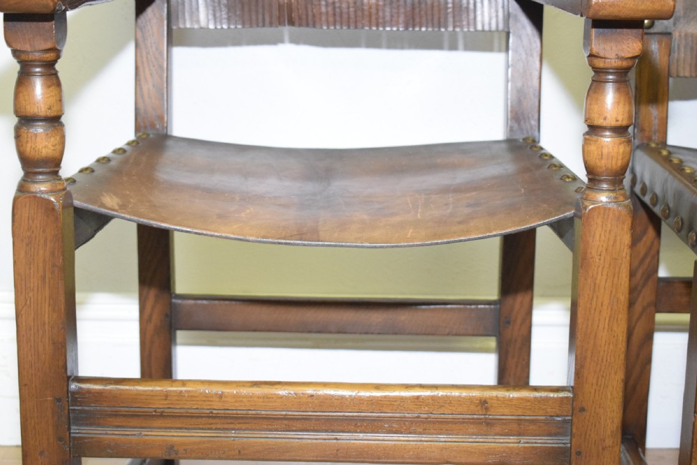 Early 20th Century Set of 8 Oak Dining Chairs View XXII