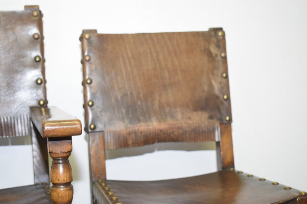 Early 20th Century Set of 8 Oak Dining Chairs View XXIV