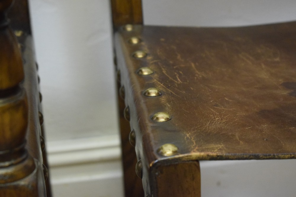Early 20th Century Set of 8 Oak Dining Chairs View XXV