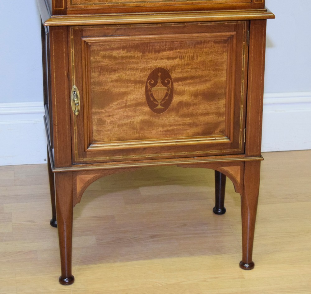 Antique Edwardian Inlaid Cabinet View IV