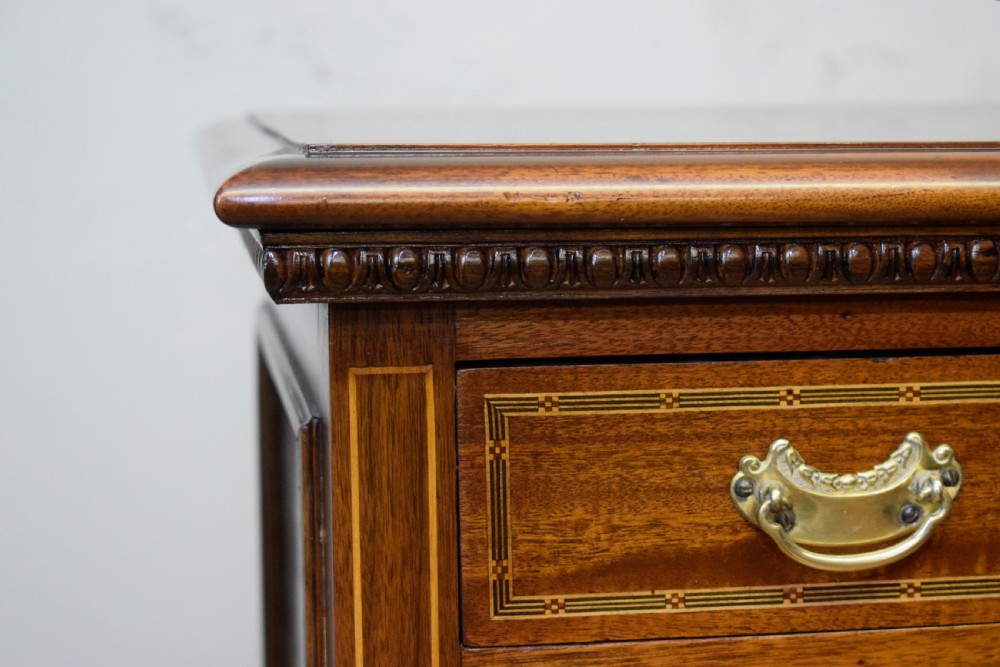 Antique Edwardian Inlaid Cabinet View V