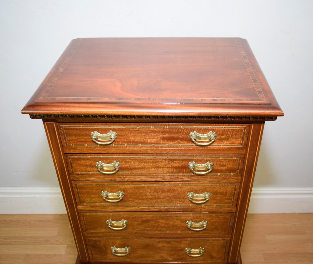 Antique Edwardian Inlaid Cabinet View VIII