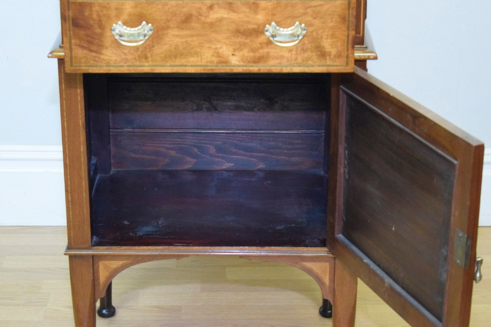 Antique Edwardian Inlaid Cabinet View XI