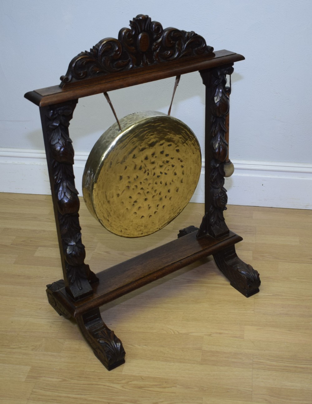 Antique Victorian Gong View XII