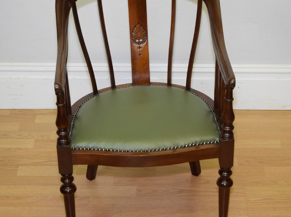 Antique Mahogany Library Chair View III