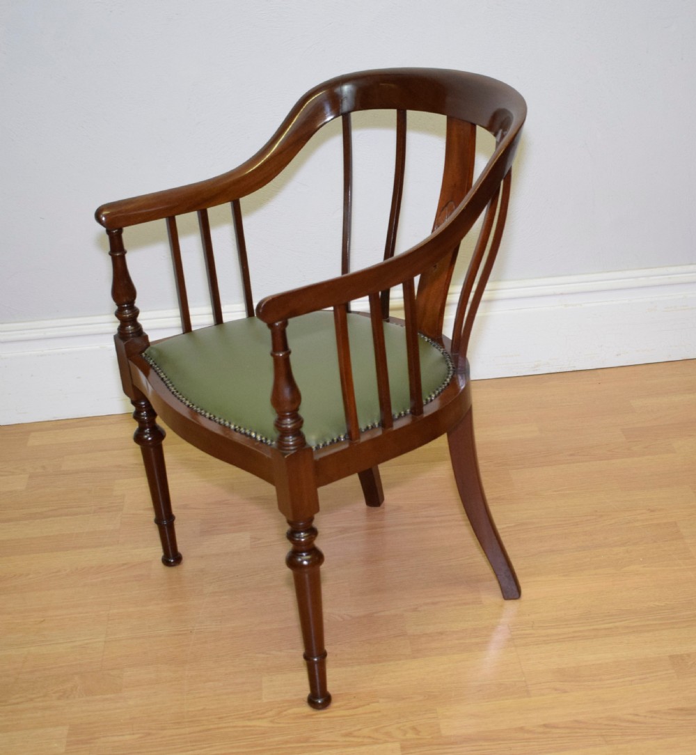 Antique Mahogany Library Chair View IV