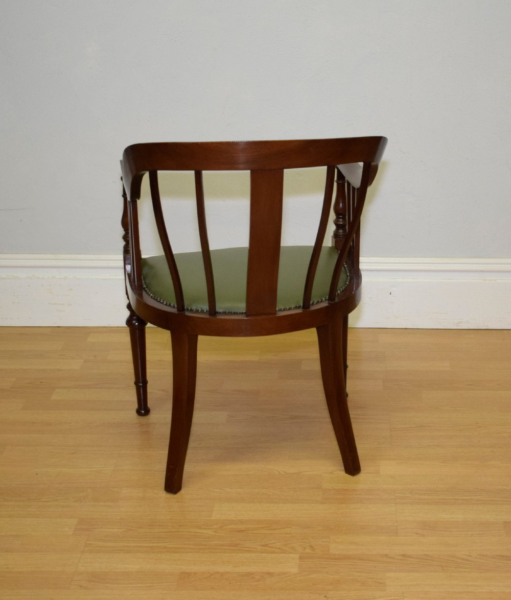 Antique Mahogany Library Chair View VI