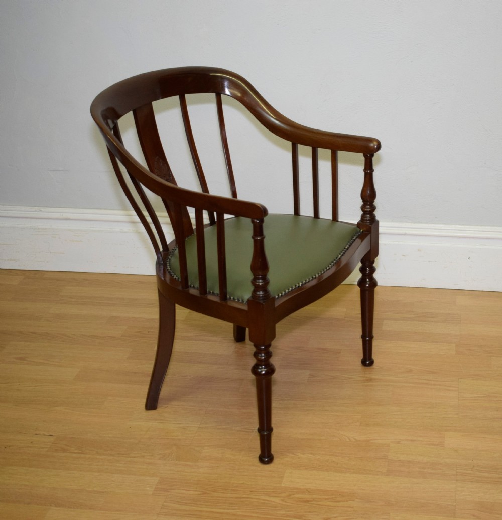 Antique Mahogany Library Chair View VIII