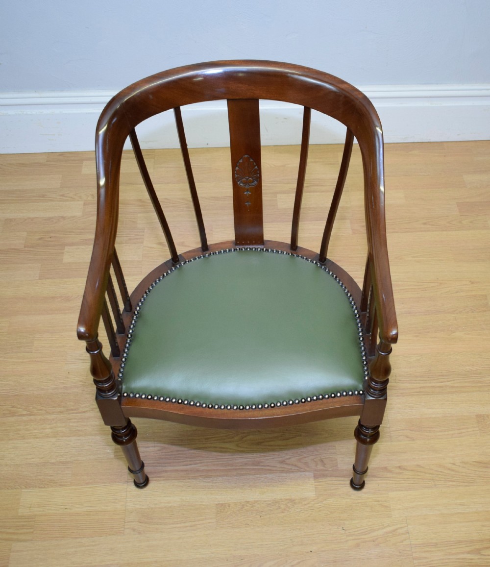 Antique Mahogany Library Chair View X
