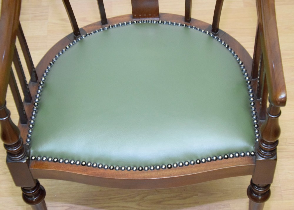 Antique Mahogany Library Chair View XII