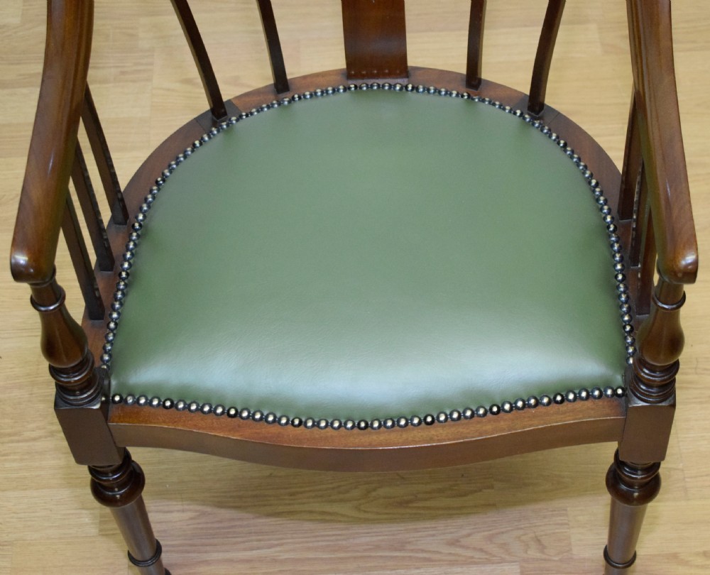 Antique Mahogany Library Chair View XIII