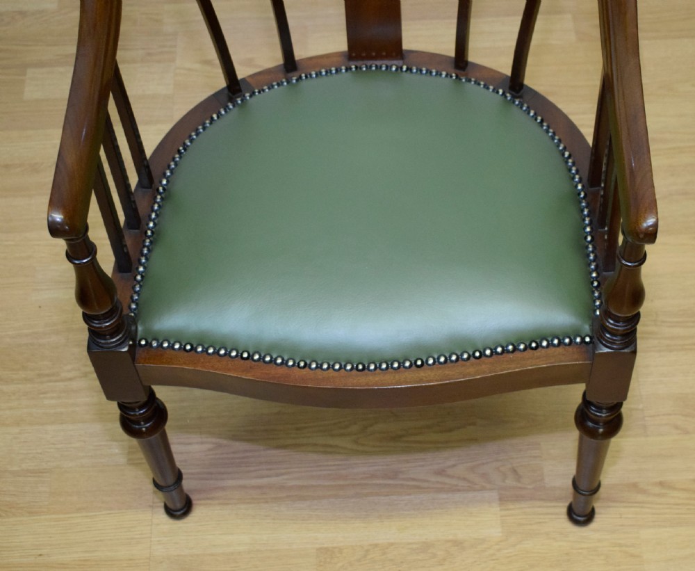 Antique Mahogany Library Chair View XIV