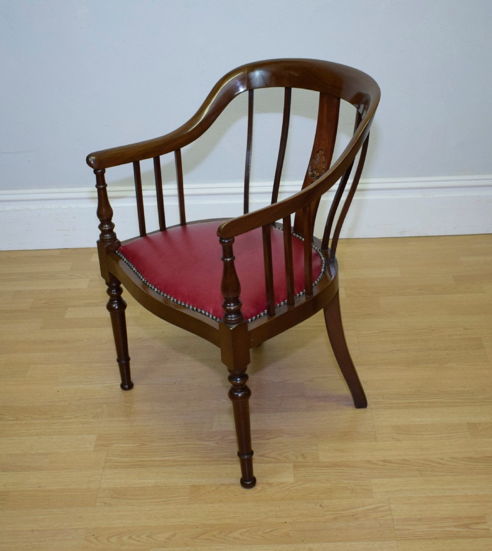 Antique Mahogany Library Chair View III