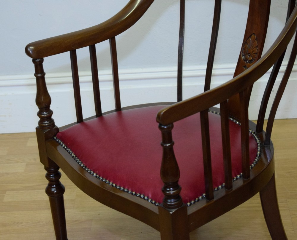 Antique Mahogany Library Chair View IV