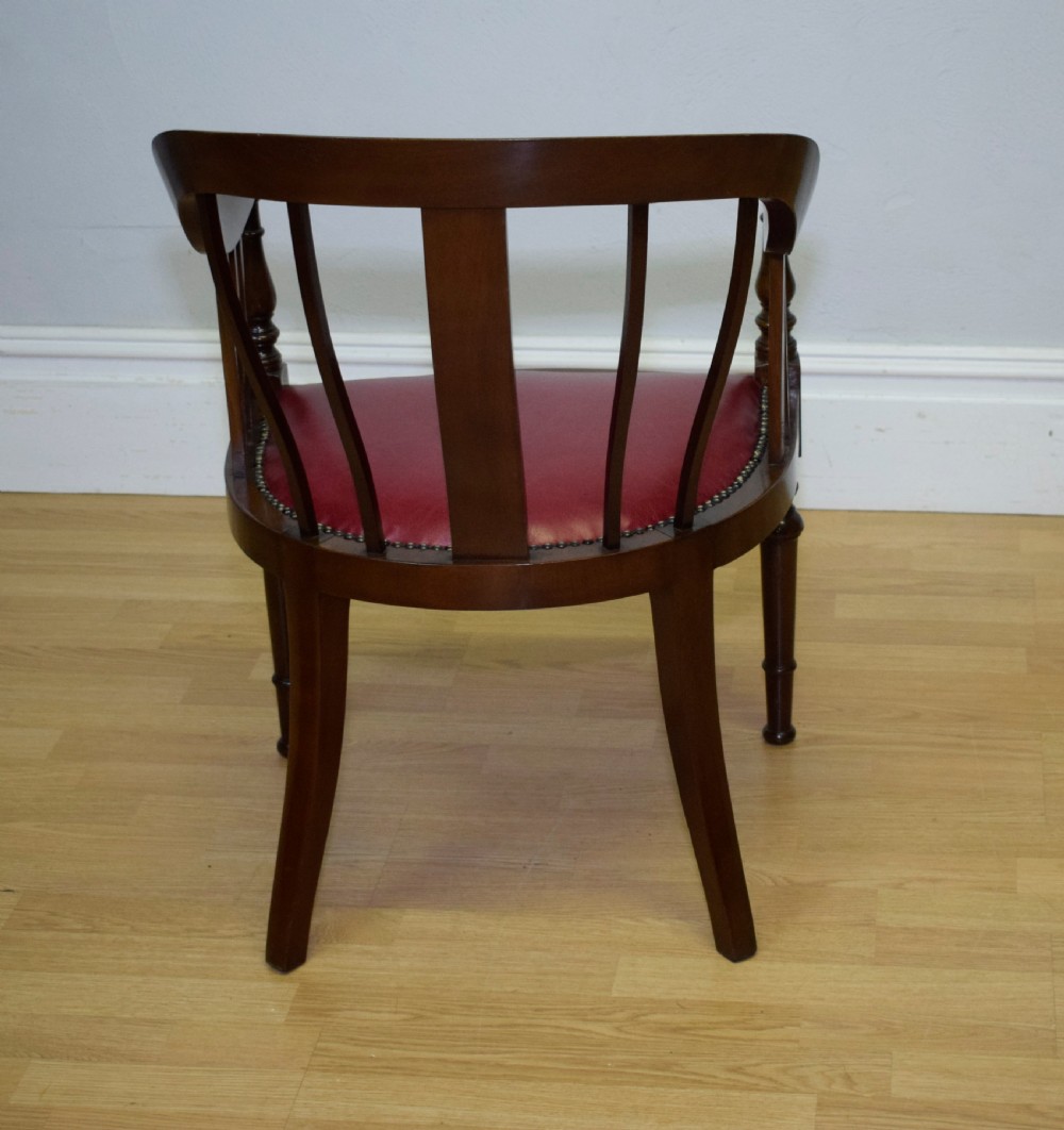 Antique Mahogany Library Chair View V