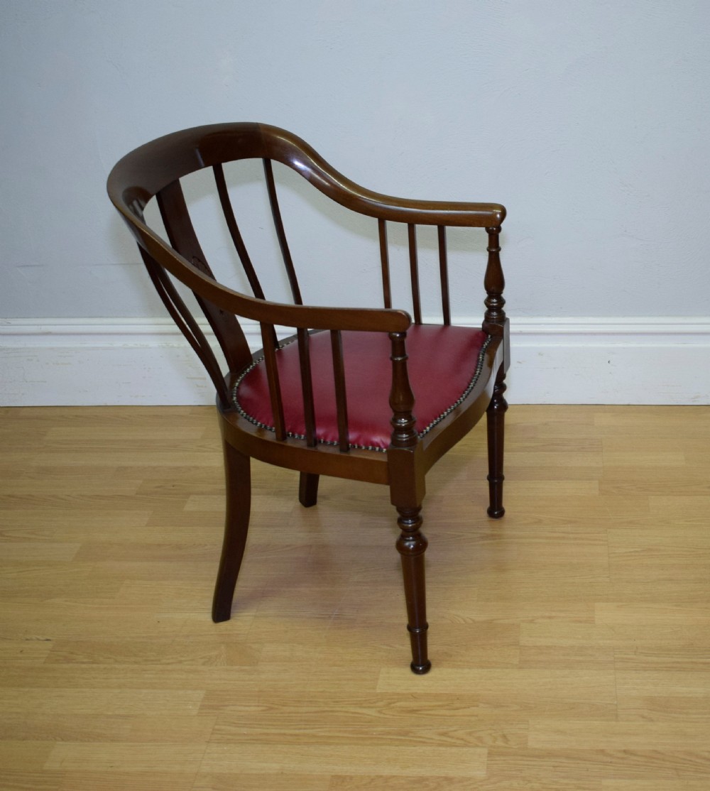 Antique Mahogany Library Chair View VIII