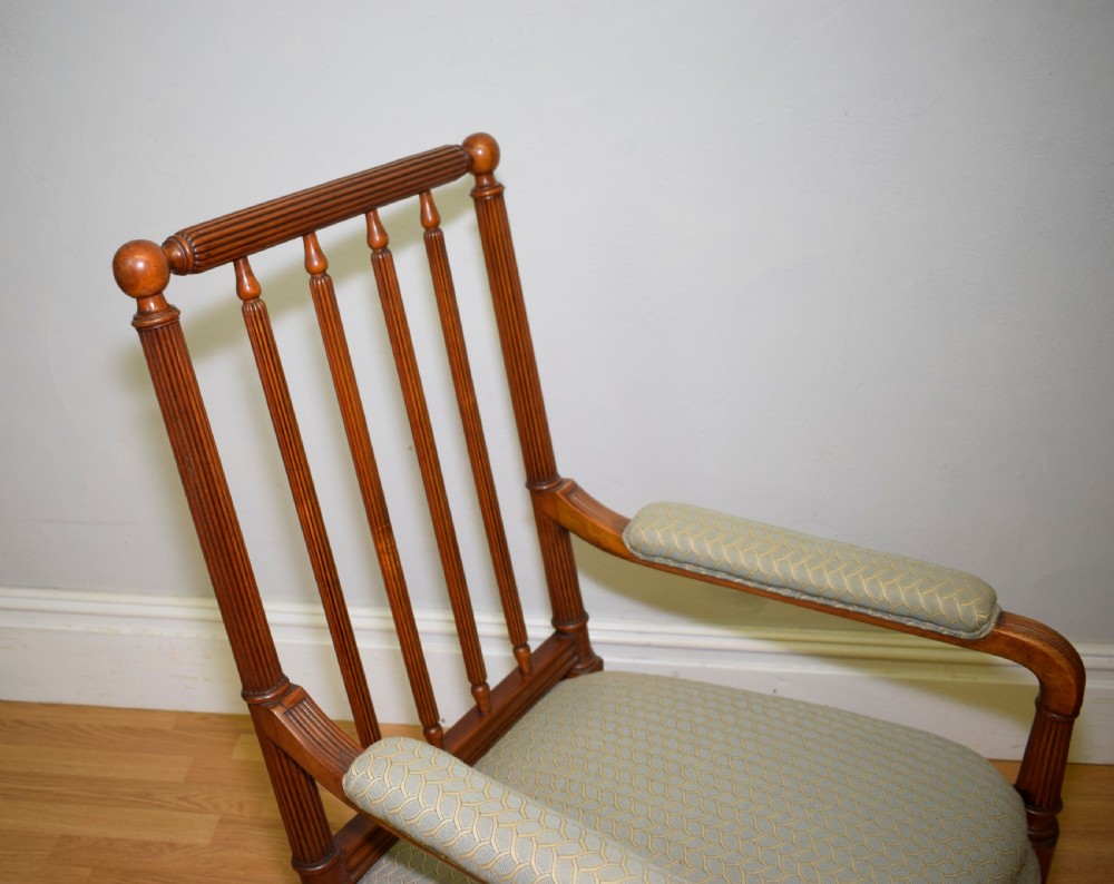 Antique Regency Satinwood Armchair View III