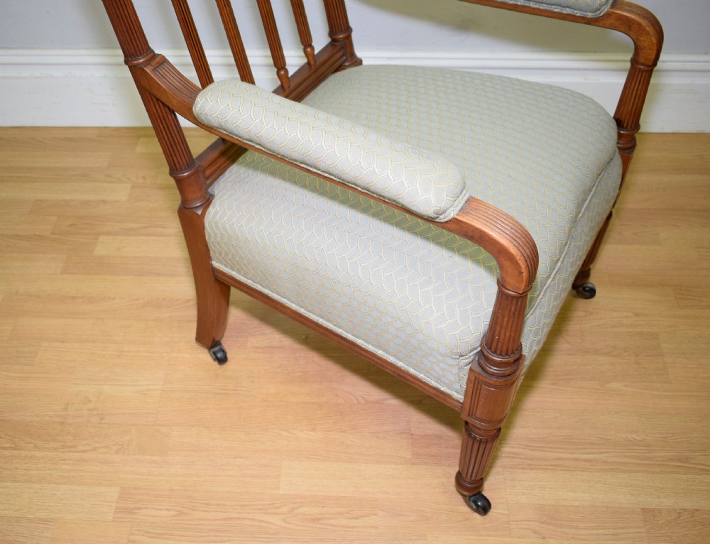 Antique Regency Satinwood Armchair View IV