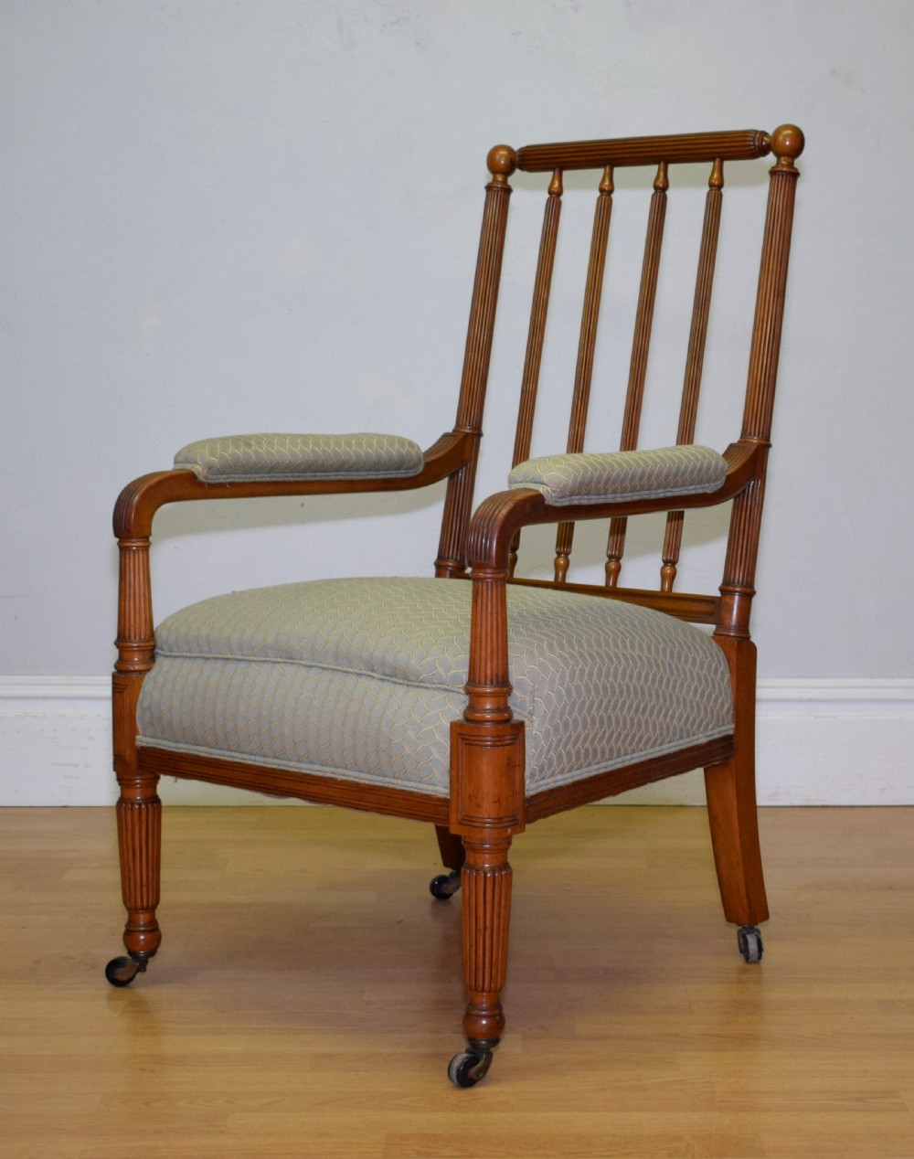 Antique Regency Satinwood Armchair View X