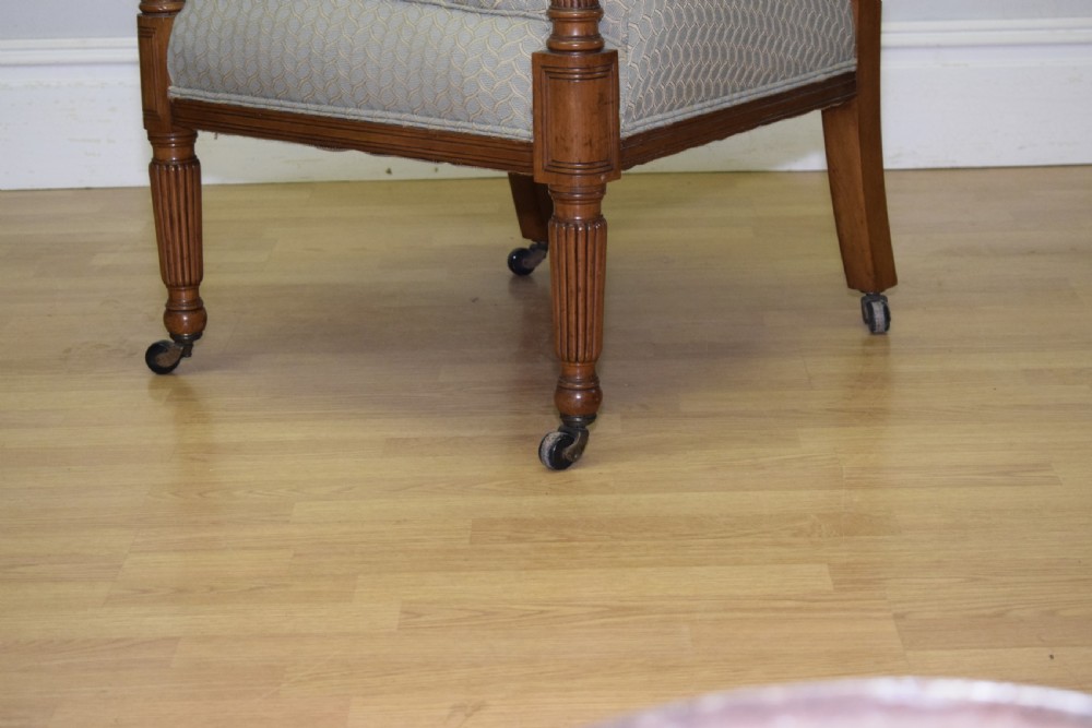 Antique Regency Satinwood Armchair View XI