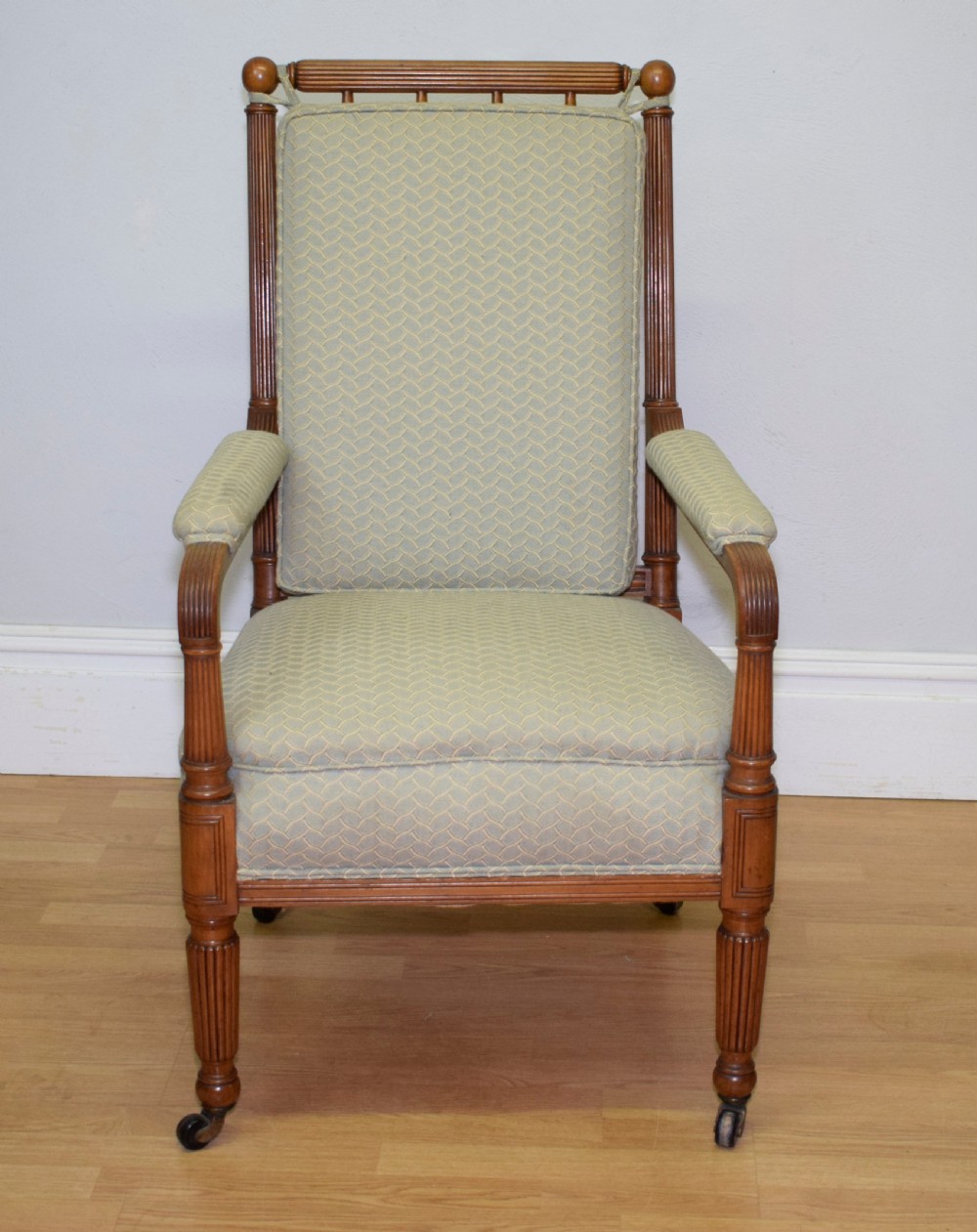 Antique Regency Satinwood Armchair View XII