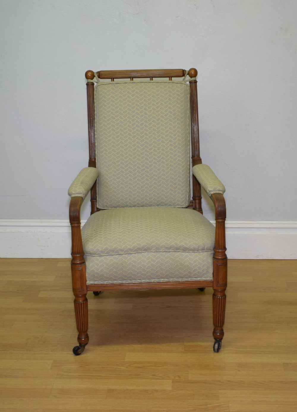 Antique Regency Satinwood Armchair View XIV