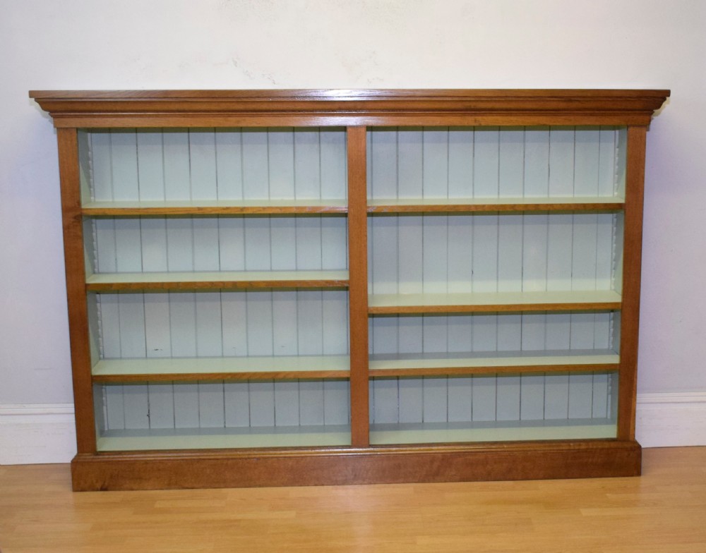 Antique Victorian Oak Bookcase View II