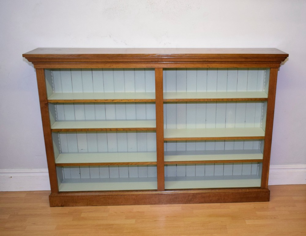 Antique Victorian Oak Bookcase View III