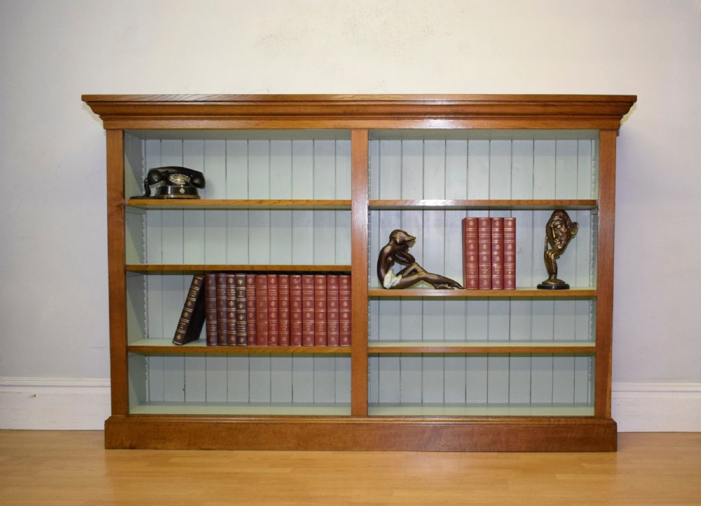Antique Victorian Oak Bookcase View VII