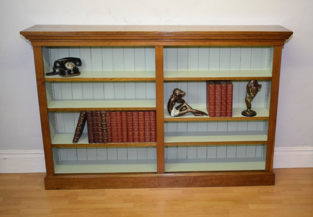 Antique Victorian Oak Bookcase View VIII