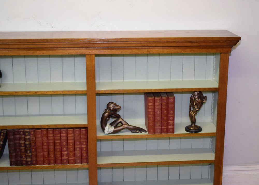 Antique Victorian Oak Bookcase View IX